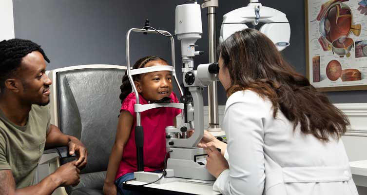 Optometrist examination