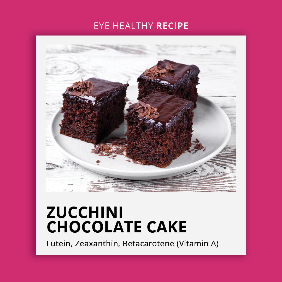 Eye Healthy Zucchini Chocolate Cake