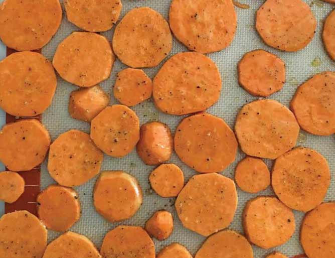 Oven Baked Sweet Potato Medallions