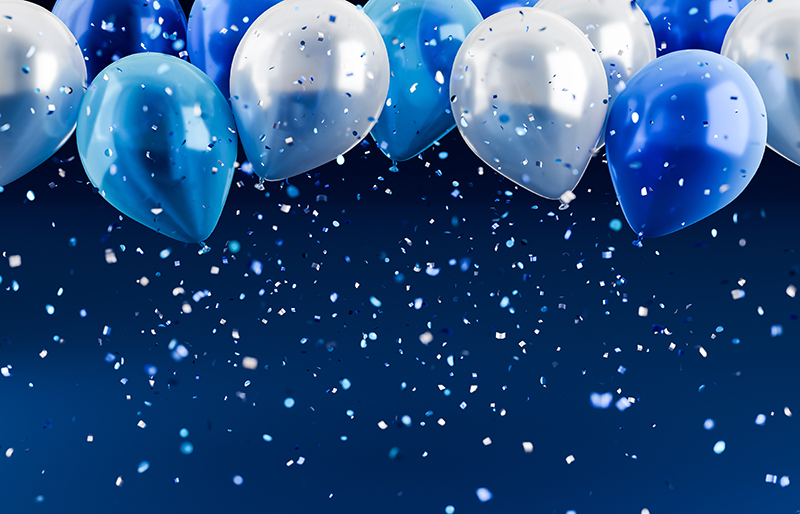 Blue balloons